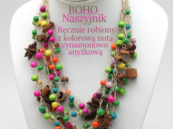 Boho biżuteria ręcznie robiona