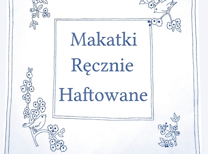 Ręcznie haftowane makatki w babcinym stylu