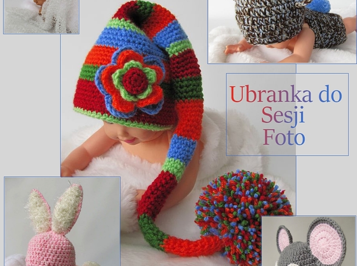 Ręcznie robione ciuszki do dziecięcej sesji zdjęciowej 