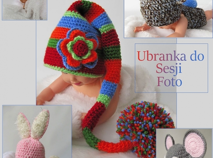 Ręcznie robione ciuszki do dziecięcej sesji zdjęciowej 