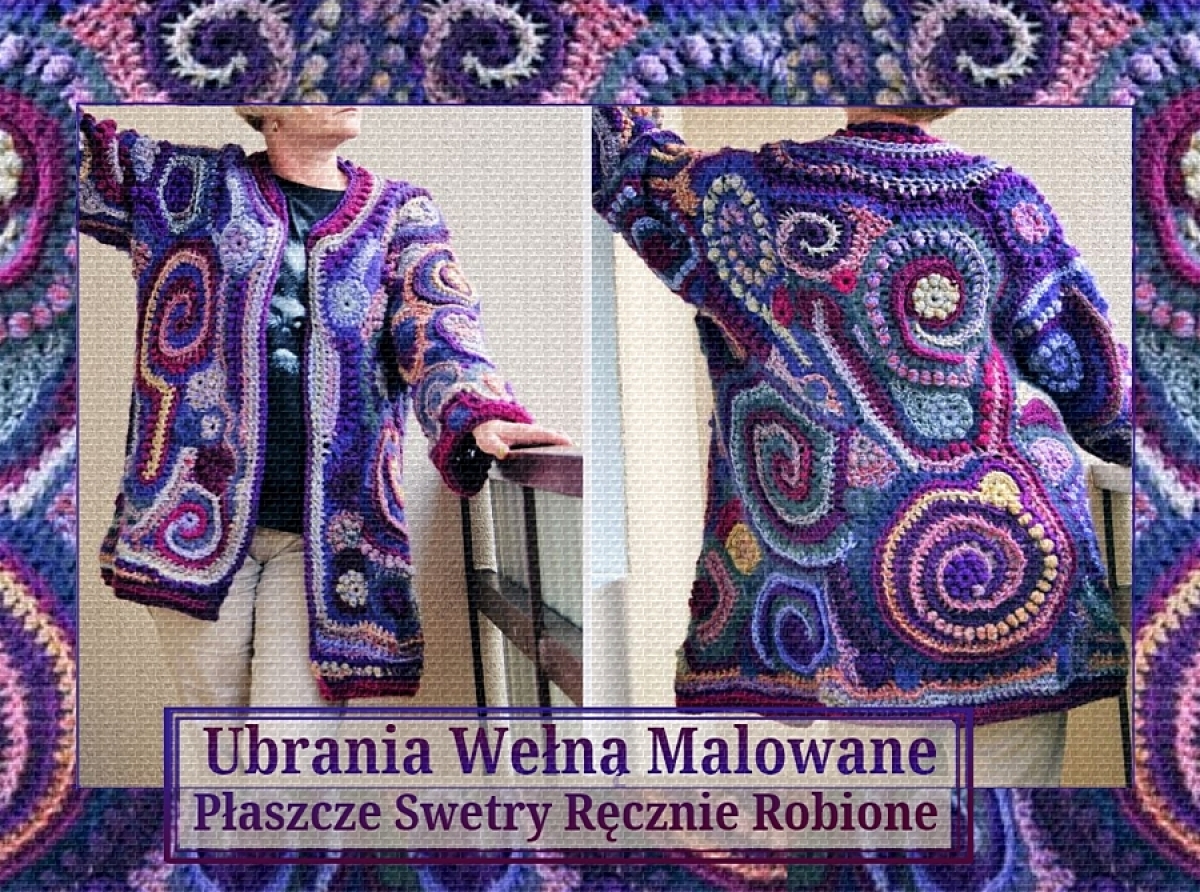 Ubrania Free Form Crochet, kolorowa technika z dużą dozą szaleństwa
