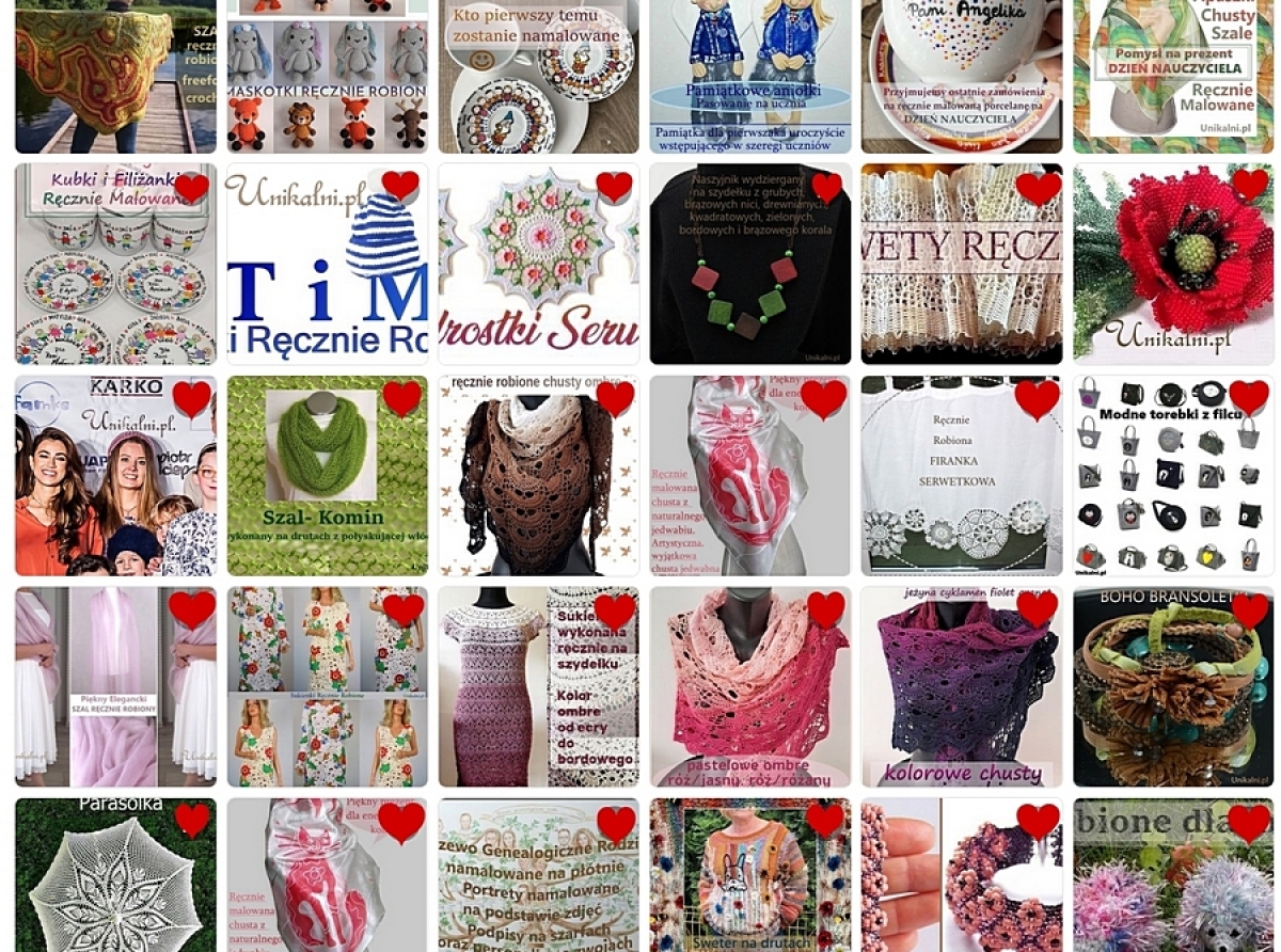 Polskie rękodzieło zachwyci każdego miłośnika ręcznie robionych przedmiotów, ubrań i biżuterii