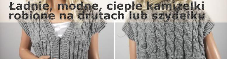 ladnie modne cieple kamizelki robione na drutach szydelku unikalni pl