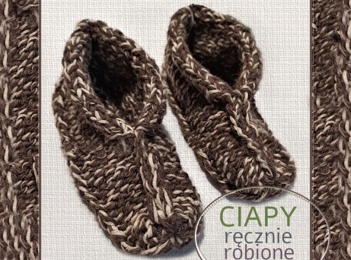 Paputy, paucie, papcie, ciapy, ciapcie, lapcie, kapciochy, trepki, laczki czyli KAPCIE ręcznie robione