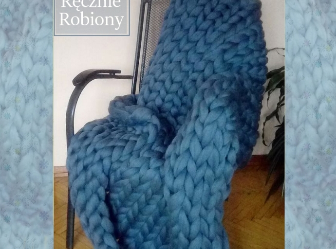 Odpoczynek w ogrodzie, tarasie lub balkonie- modne koce i pledy ręcznie robione 