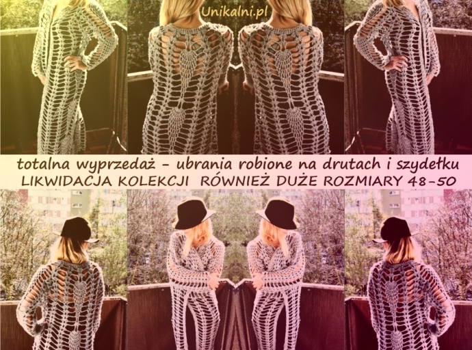 Totalna wyprzedaż - ubrania robione na drutach i szydełku