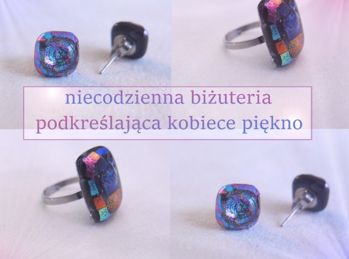 Biżuteria ze szkła zaprojektowana tak aby przyciągała oko