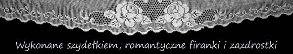 firanka zazdrostka na szydelku klasyczny motyw rozy recznie robiona unikalni pl