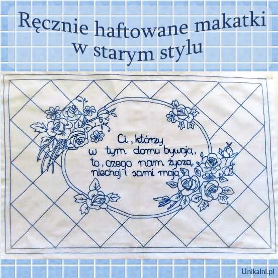 makatki recznie haftowane unikalni pl na zamowienie