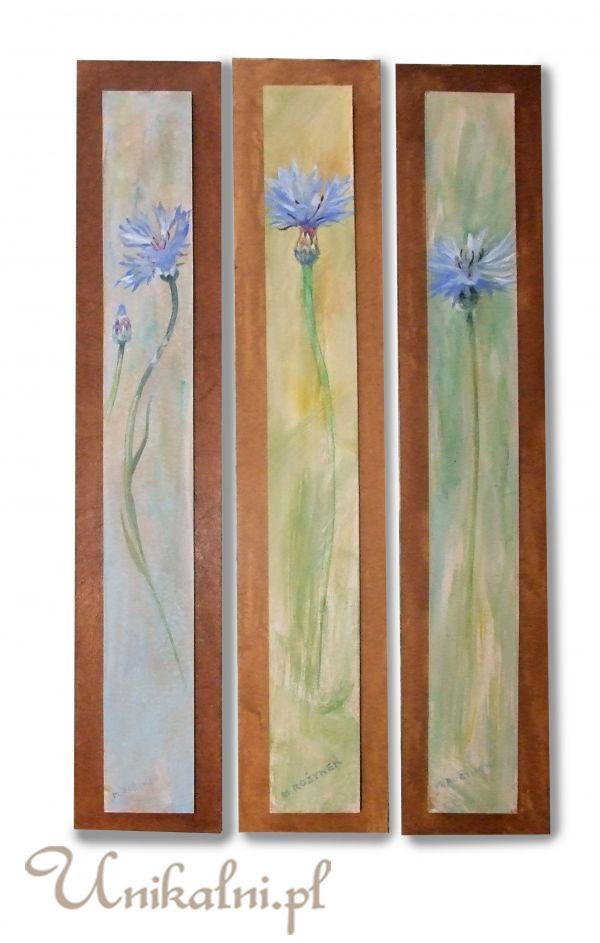chabry obraz tryptyk recznie malowane unikalni pl
