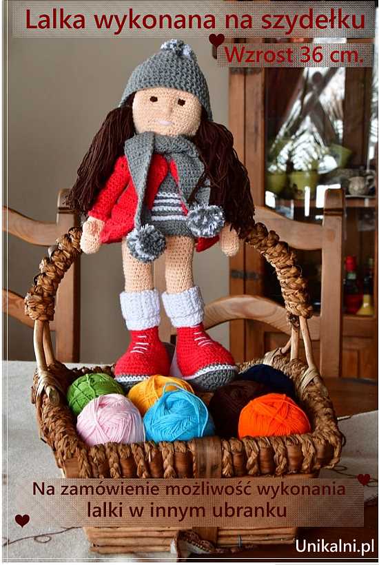 lalka na szydelku wysoka polska unikalni pl