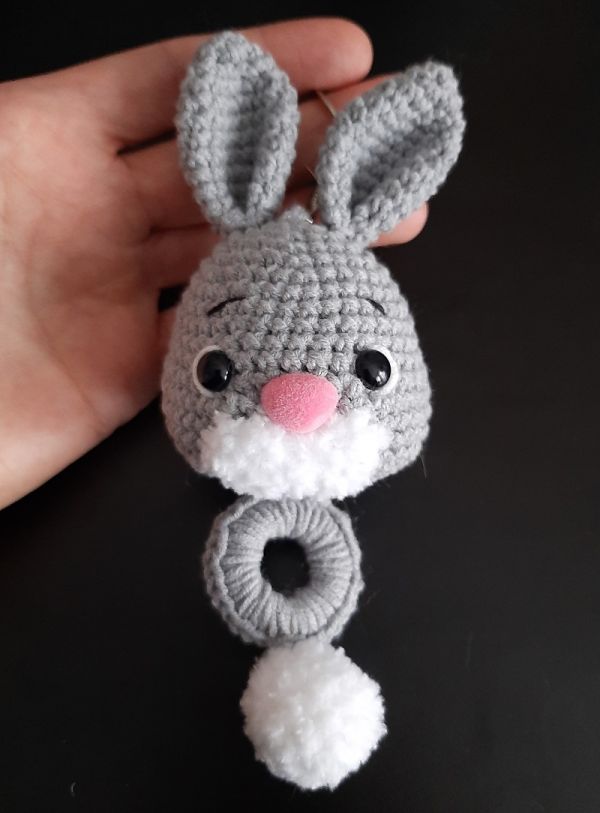 dziergana na szydelku zawieszka krolik unikalni pl