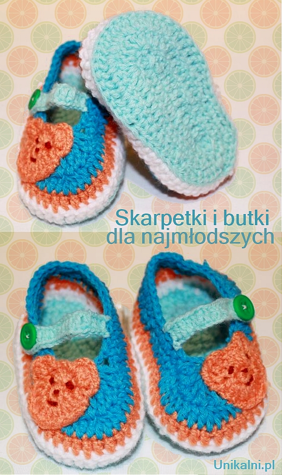 buciki skarpetki recznie dziergane dla dzieci unikalni pl