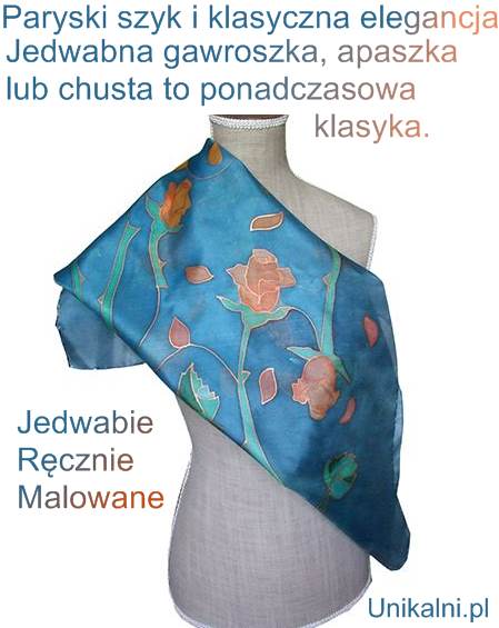 apaszka jedwabna gawroszka recznie malowana chusta biznesowy prezent rekodzielo unikalni pl kopia