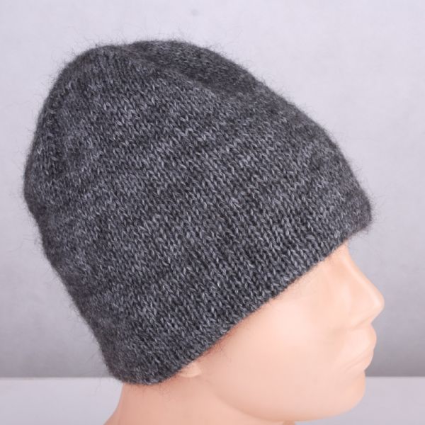 szara czapka meska miekka recznie robiona uniklani pl
