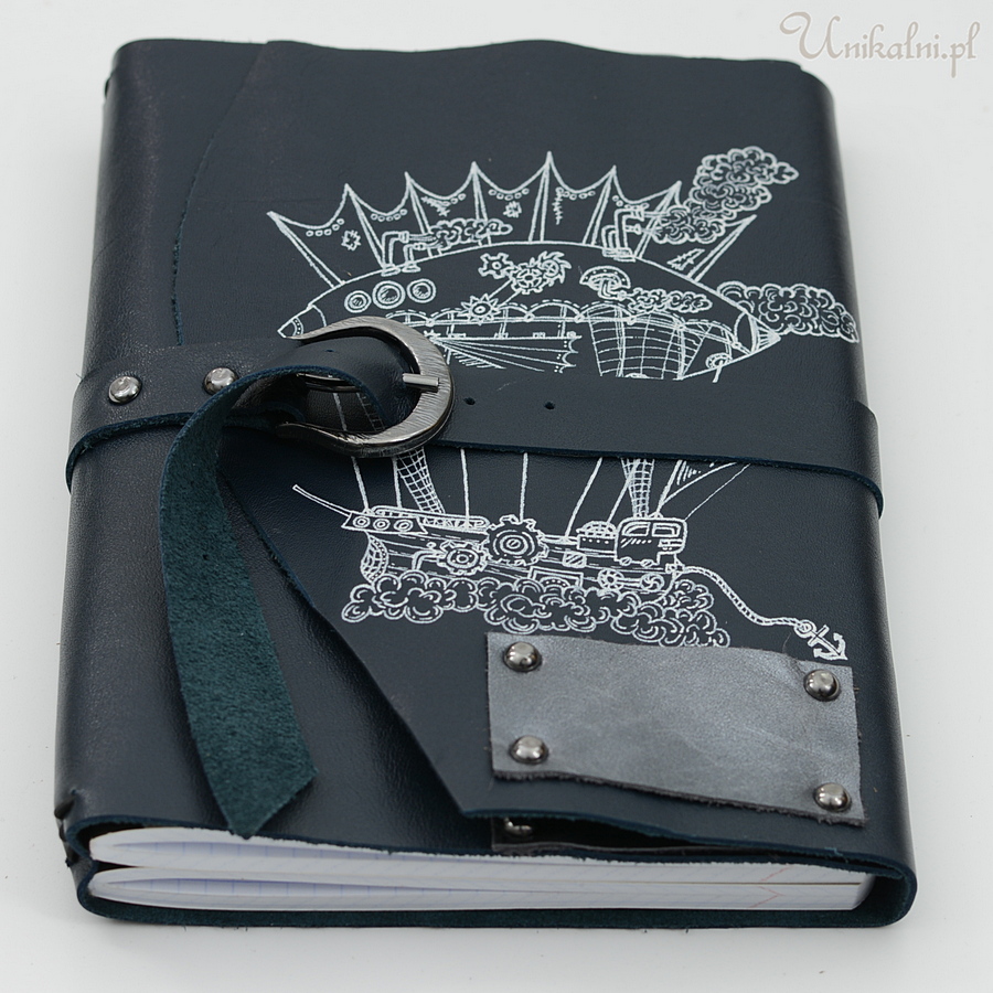 skorzany notes z recznie malowana okladka personalizacja unikalni pl