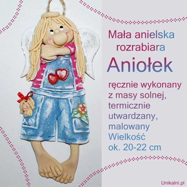 aniol dla dziewczynki rozowy unikalni pl