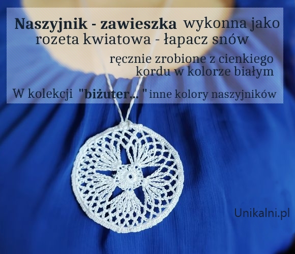 boho naszyjnik zawieszka makrama unikalni pl