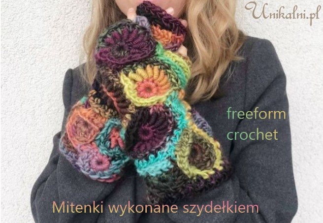 freefrom crochet mitenki recznie robione unikalni pl