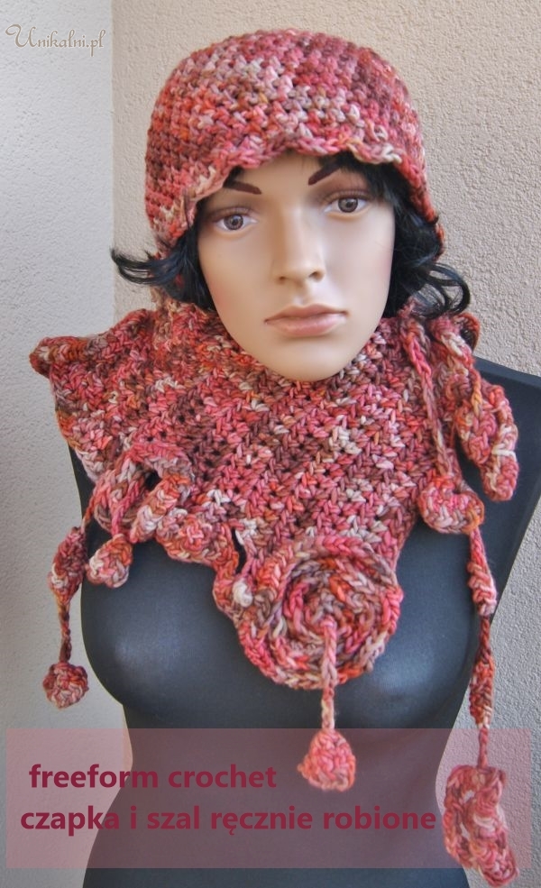 freefrom crochet szal czapka recznie robione unikalni pl