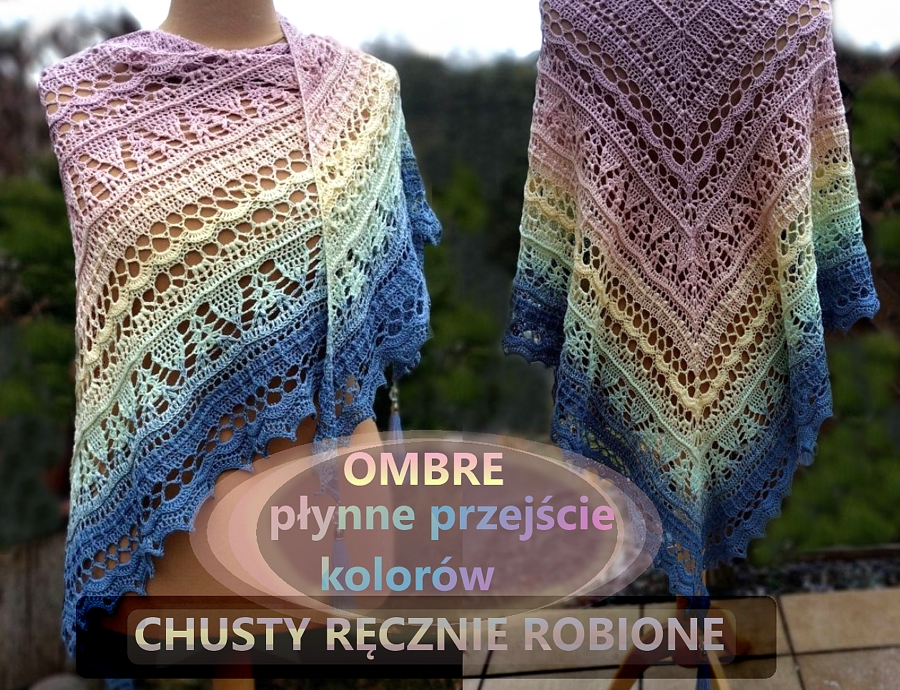 chusty ombre recznie robione unikalni pl 