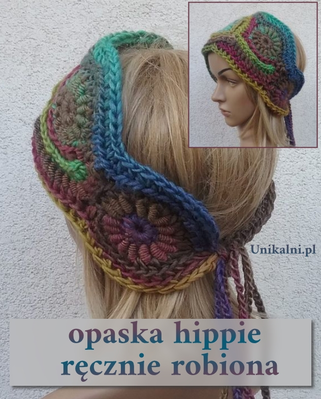 opaska na glowe recznie robiona hippi unikalni pl