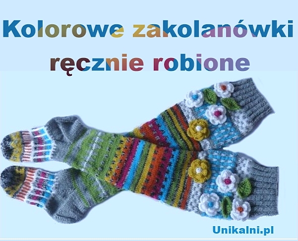 recznie robione dlugie skarpety unikalni pl