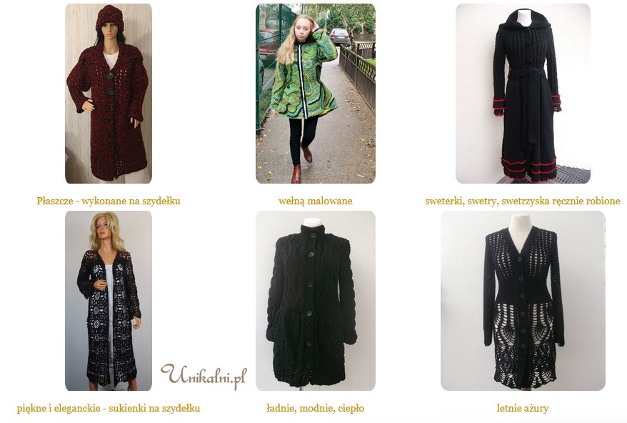 ubrania na szydelku recznie robione unikalni pl12