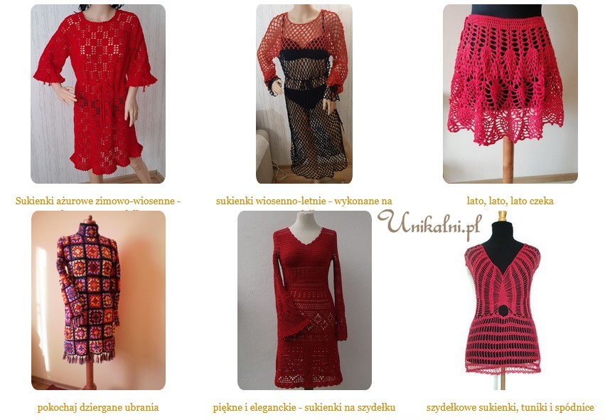 ubrania na szydelku recznie robione unikalni pl5