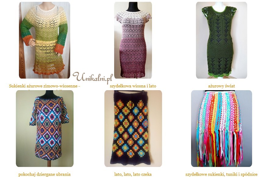 ubrania na szydelku recznie robione unikalni pl7