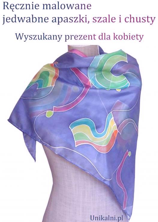 apaszki szale chusty jedwab recznie malowany prezent biznesowy unikalni pl