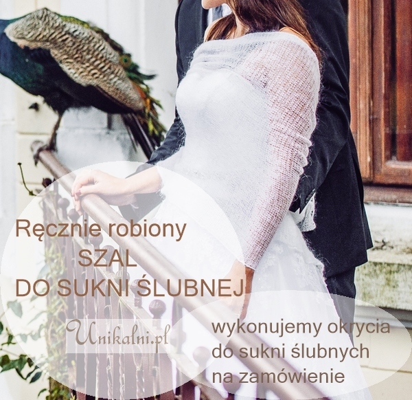 szal 1 do sukni slubej recznie robiony na zamowienie 2