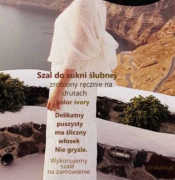 szal do sukni slubnej jesien zima recznie robiony unikalni pl polskie rekodzielo